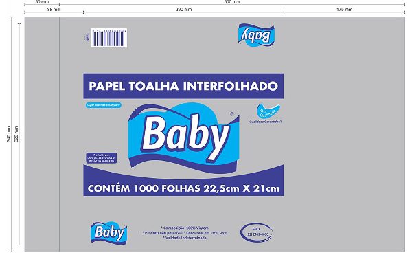 Embalagem Papel Toalha – Baby